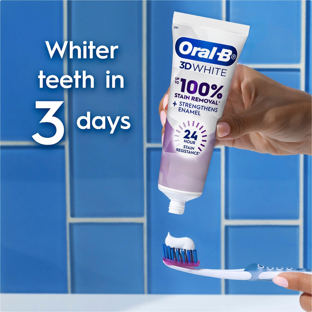Oral-b 3d White Professional Enamel Strong Whitening Toothpaste 90g