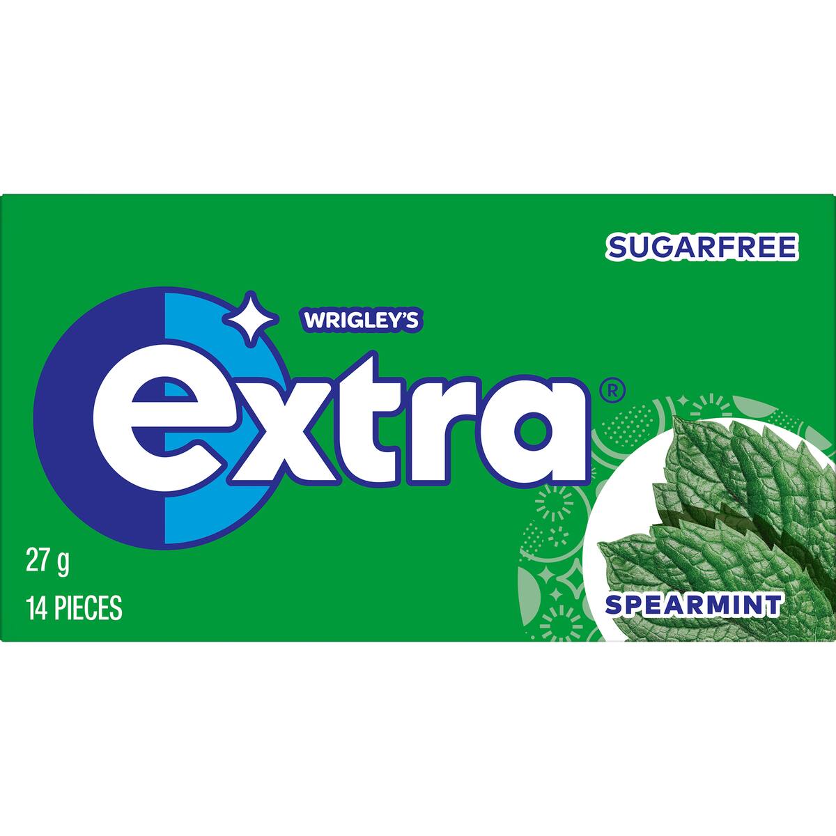 Extra Spearmint Sugar Free Chewing Gum 14pc 27g
