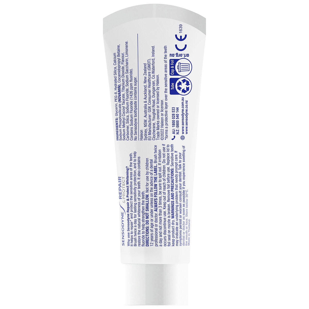 Sensodyne Repair and Protect Deep Repair Toothpaste 4 x 100g
