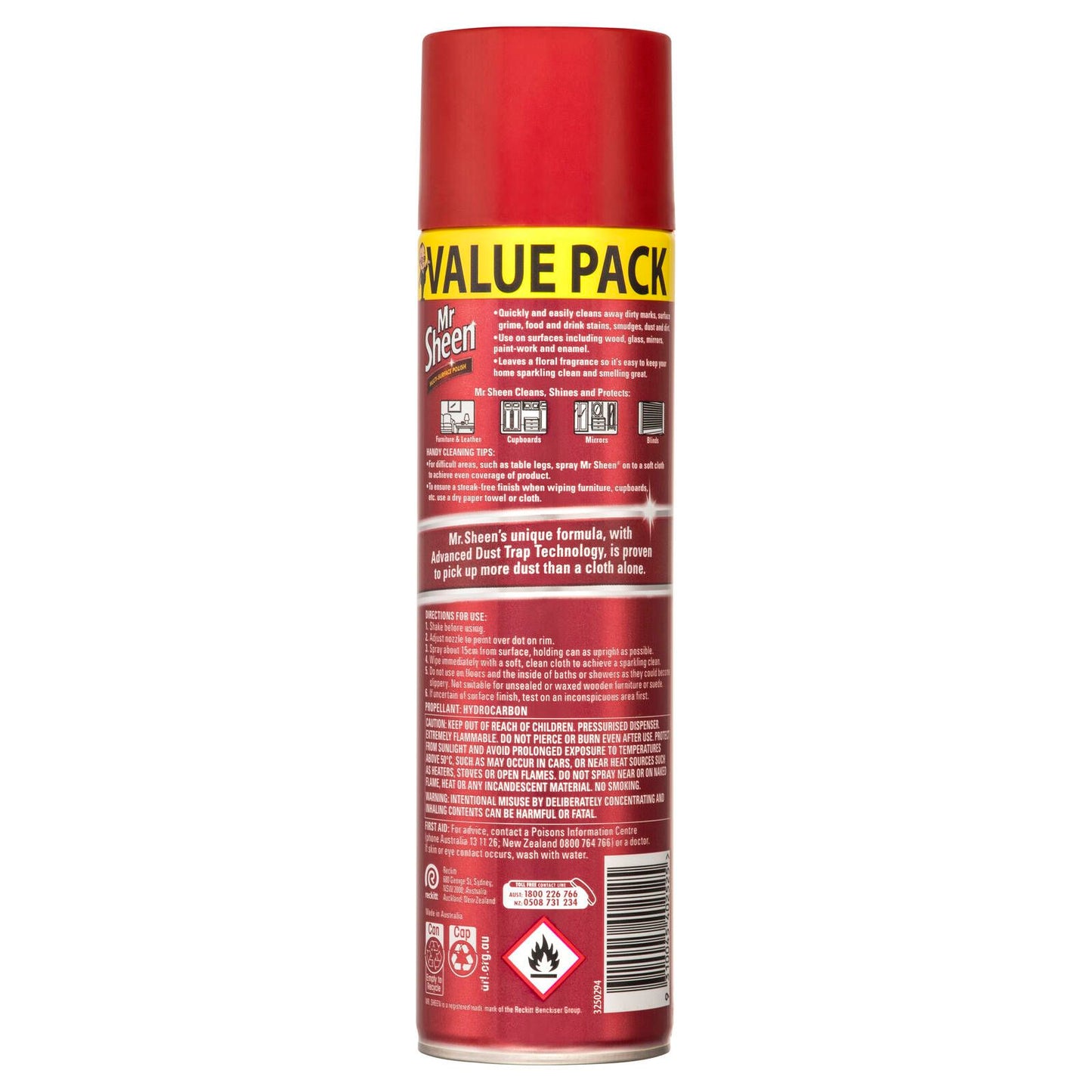 Mr Sheen Floral Multi Surface Polish Spray - 400g