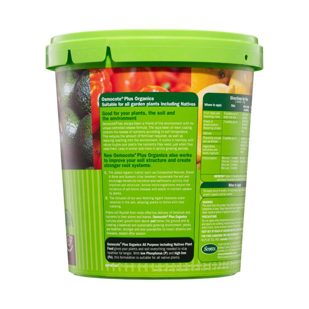 Scotts Osmocote Plus Organics Plant Food - 800g