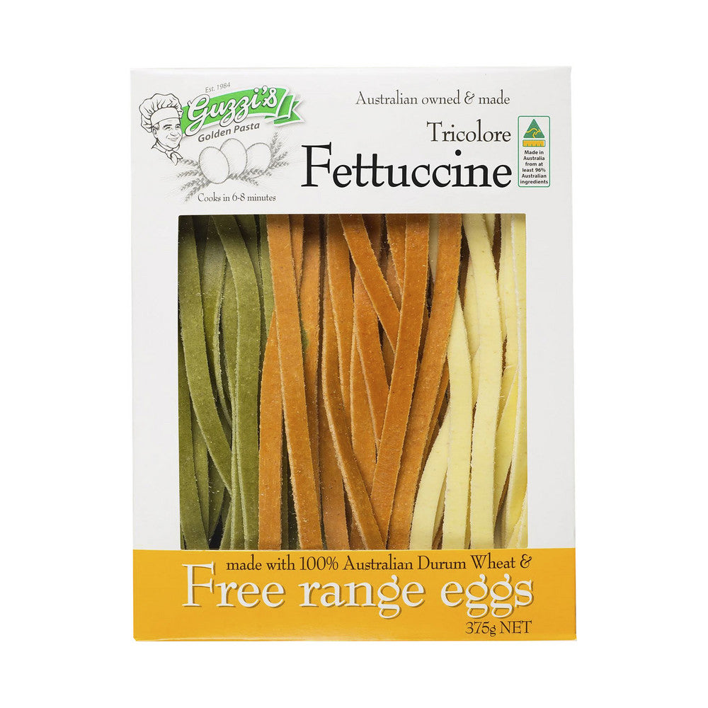 Guzzi's Tricolore Fettuccine Pasta - 375g