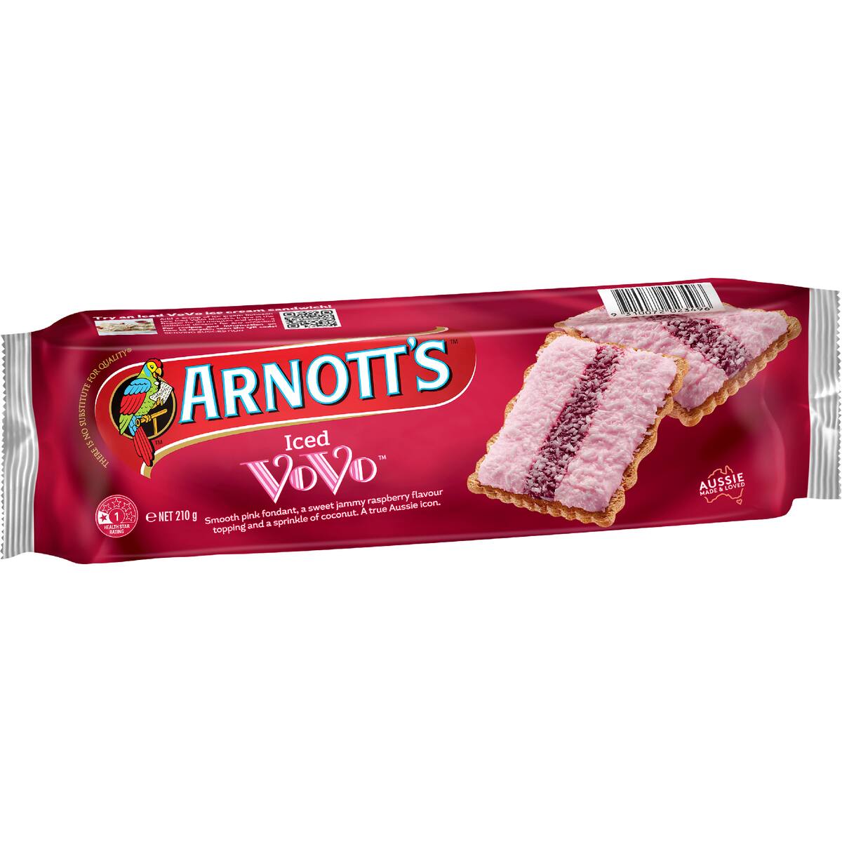 Arnott's Iced Vo Vo Biscuits 210g