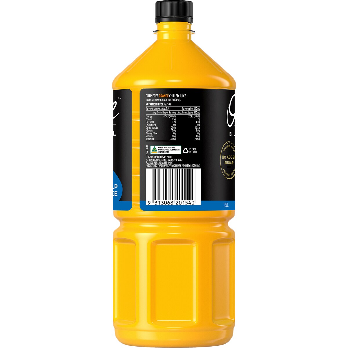 Original Juice Co. Pulp Free Orange Juice 1.5L