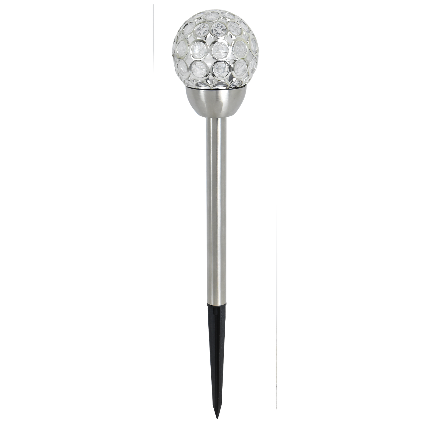 Click Crystal Solar LED Pathway Light - 80mm