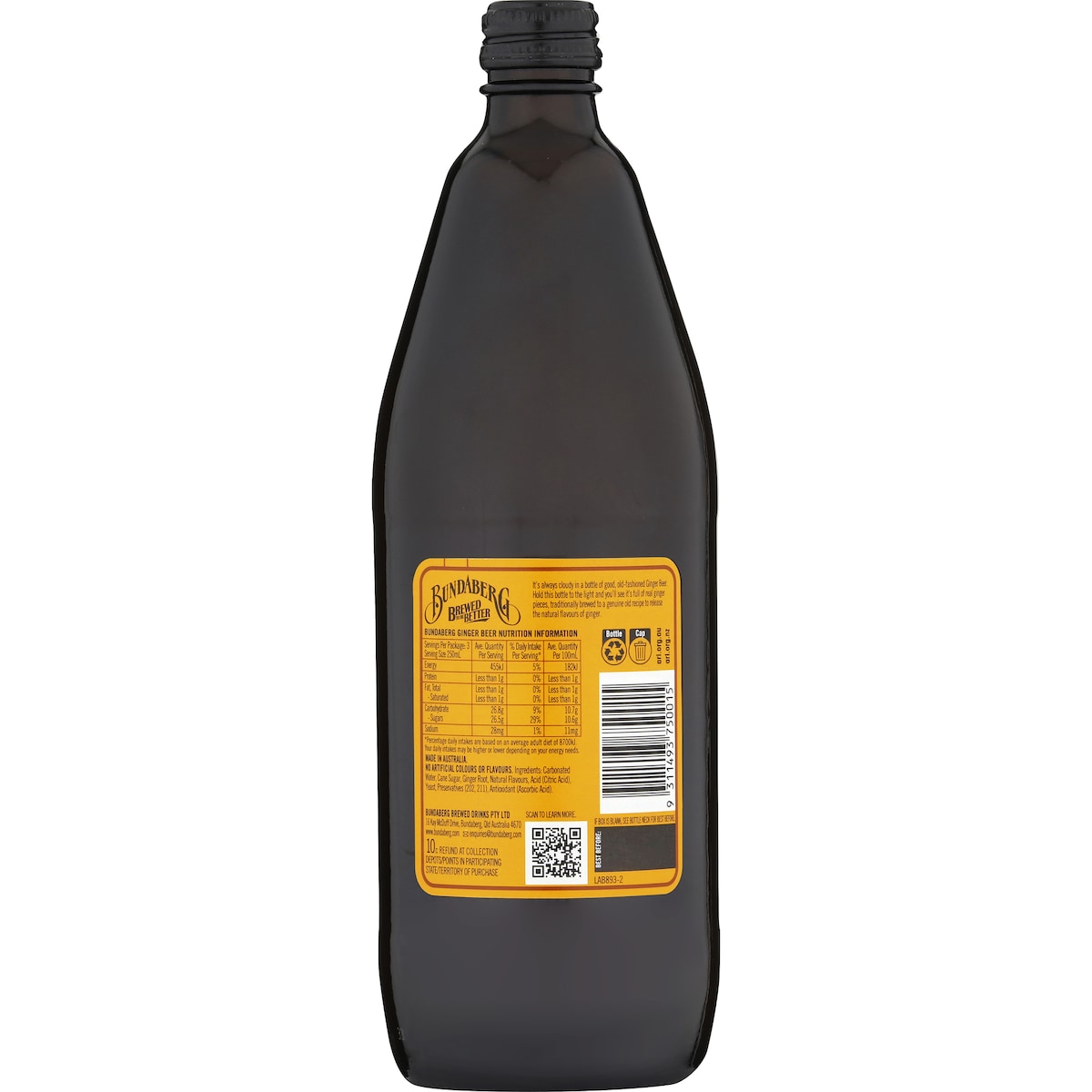 Bundaberg Ginger Beer 750ml