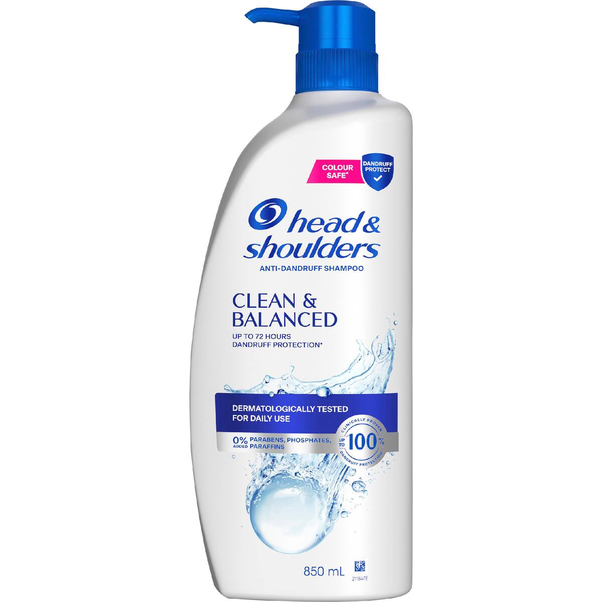 Head & Shoulders Clean & Balanced Shampoo 850ml