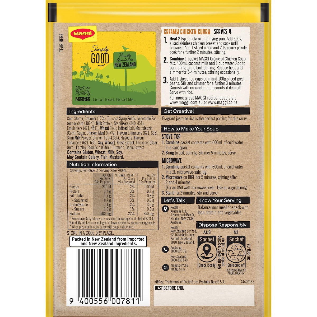 Maggi Creme Of Chicken Soup 37g