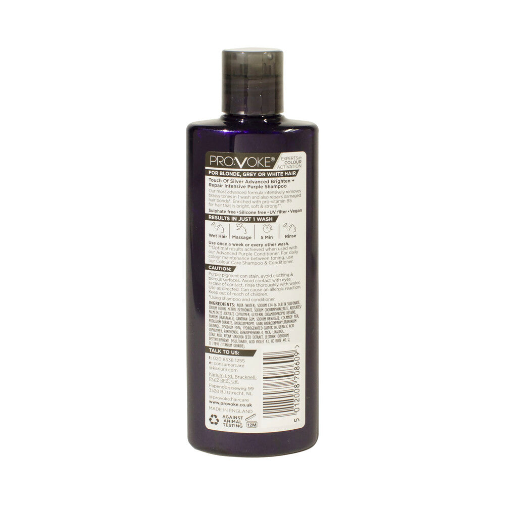 Provoke Touch Of Silver Brighten & Repair Shampoo - 200mL