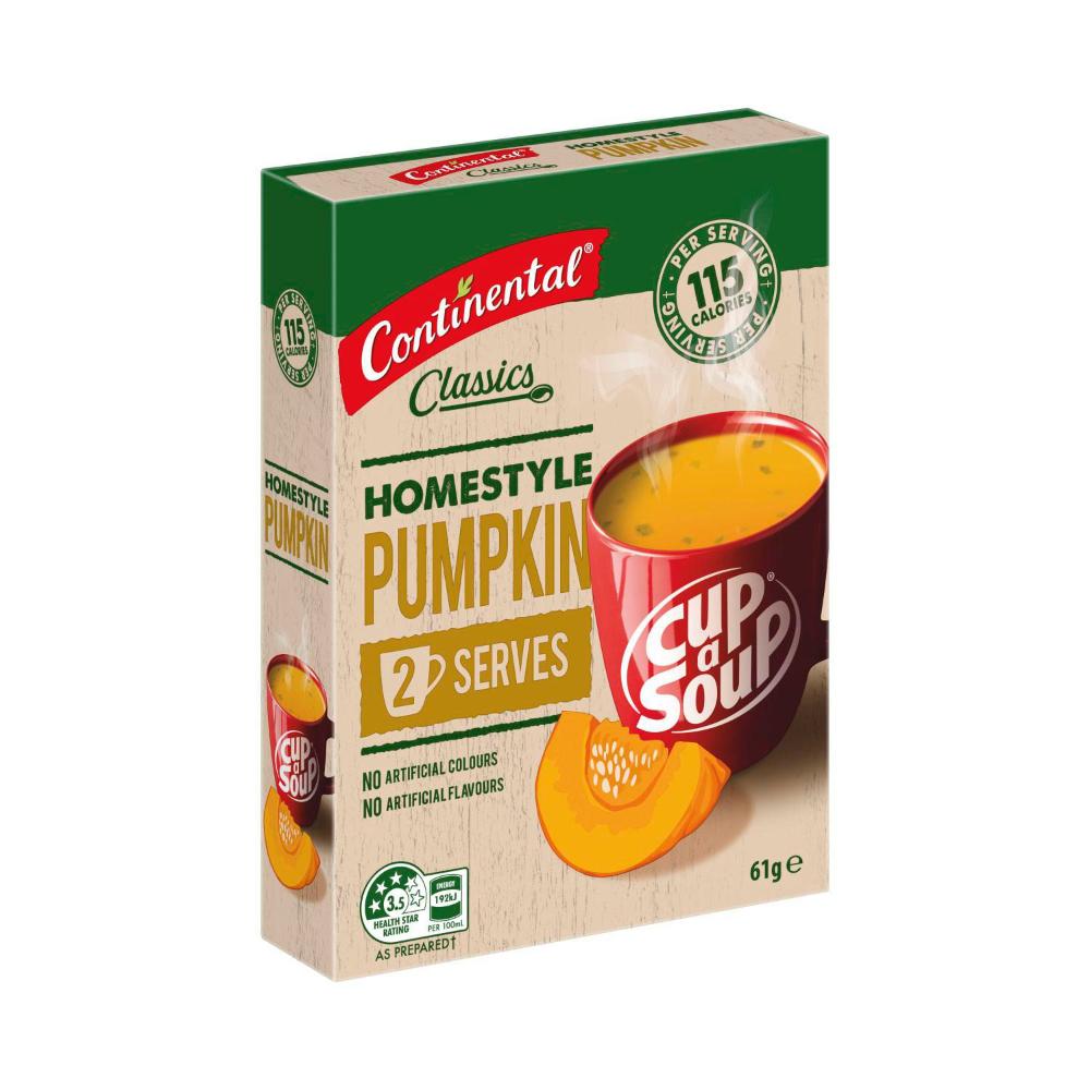Continental Cup A Soup Homestyle Pumpkin Soup Serves 2 - 61g