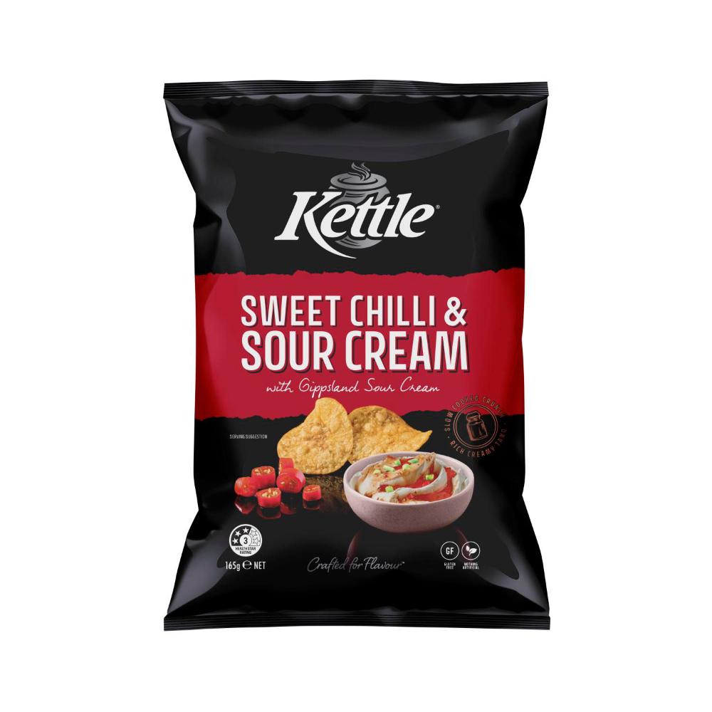 Kettle Sweet Chilli & Sour Cream Potato Chips - 165 gram