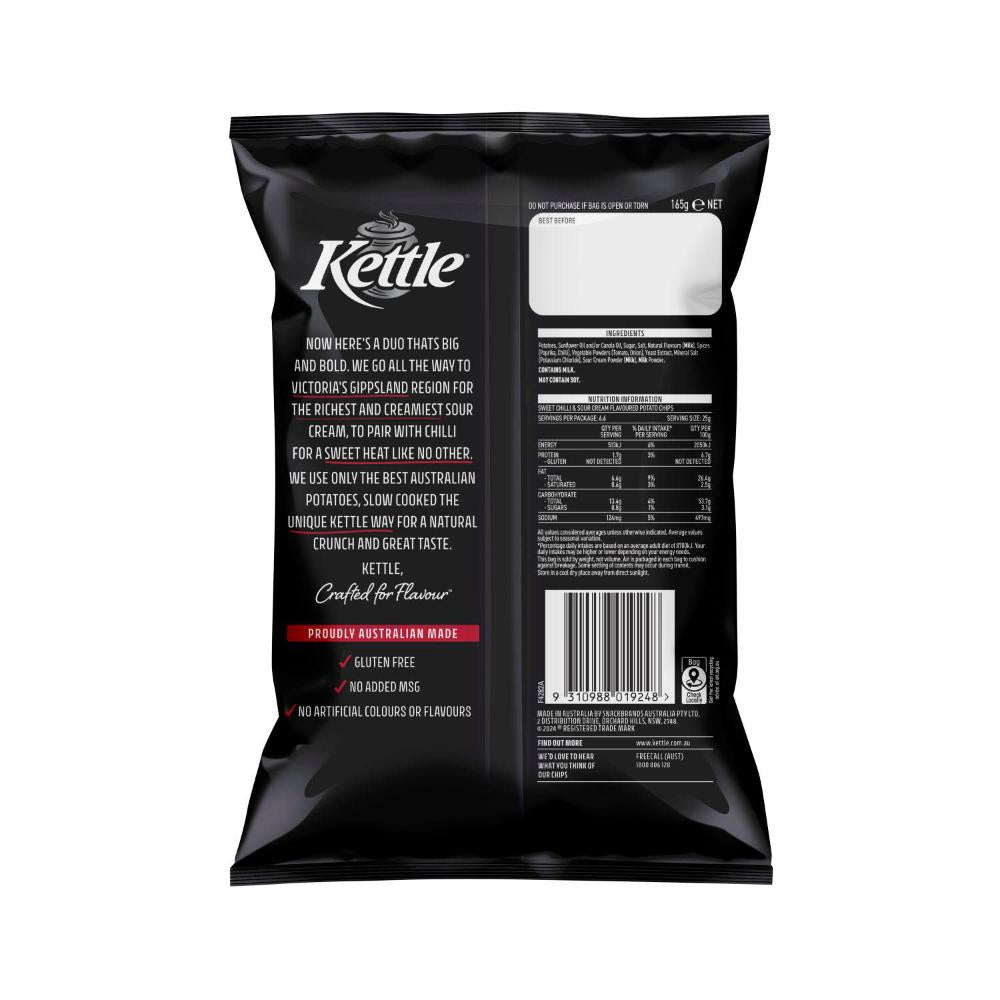 Kettle Sweet Chilli & Sour Cream Potato Chips - 165 gram
