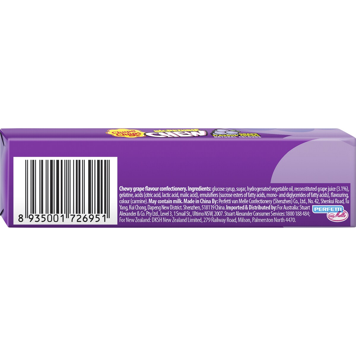 Chupa Chups Incredible Chew Grape Flavoured Chews 45g