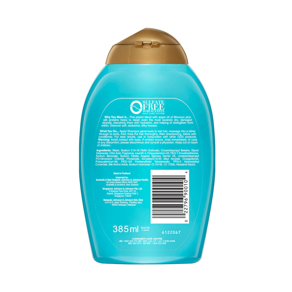 Ogx Extra Strength Hydrate & Repair + Argan Oil of Morocco Shampoo For Damaged Hair - 385mL