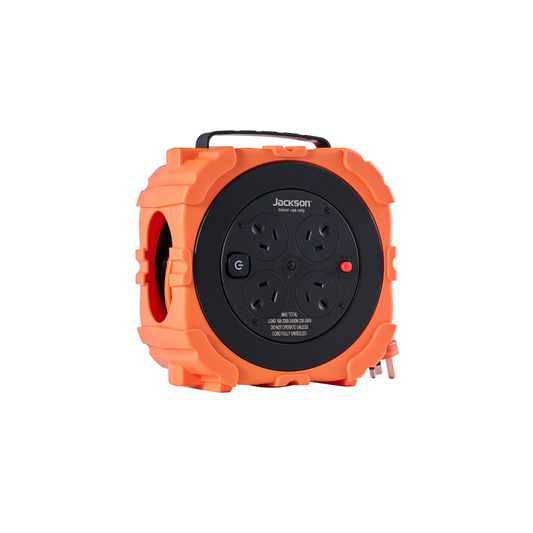 Jackson Plus Rugged 10m 4 Outlet Cable Reel