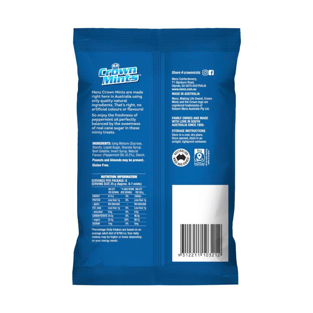 Menz Crown Mints Peppermint - 200g
