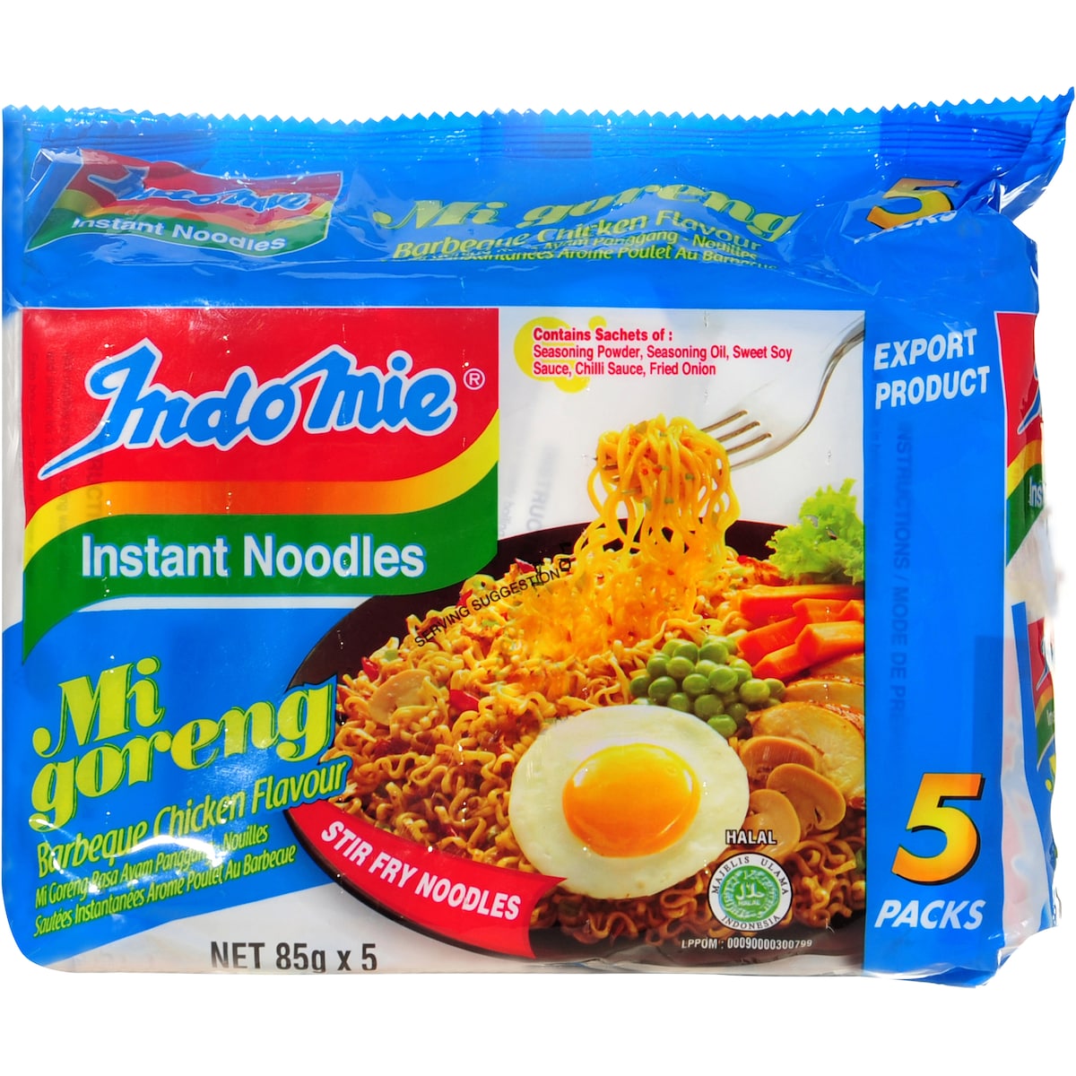 Indomie Mie Goreng Bbq Chicken 425g 5 Pack