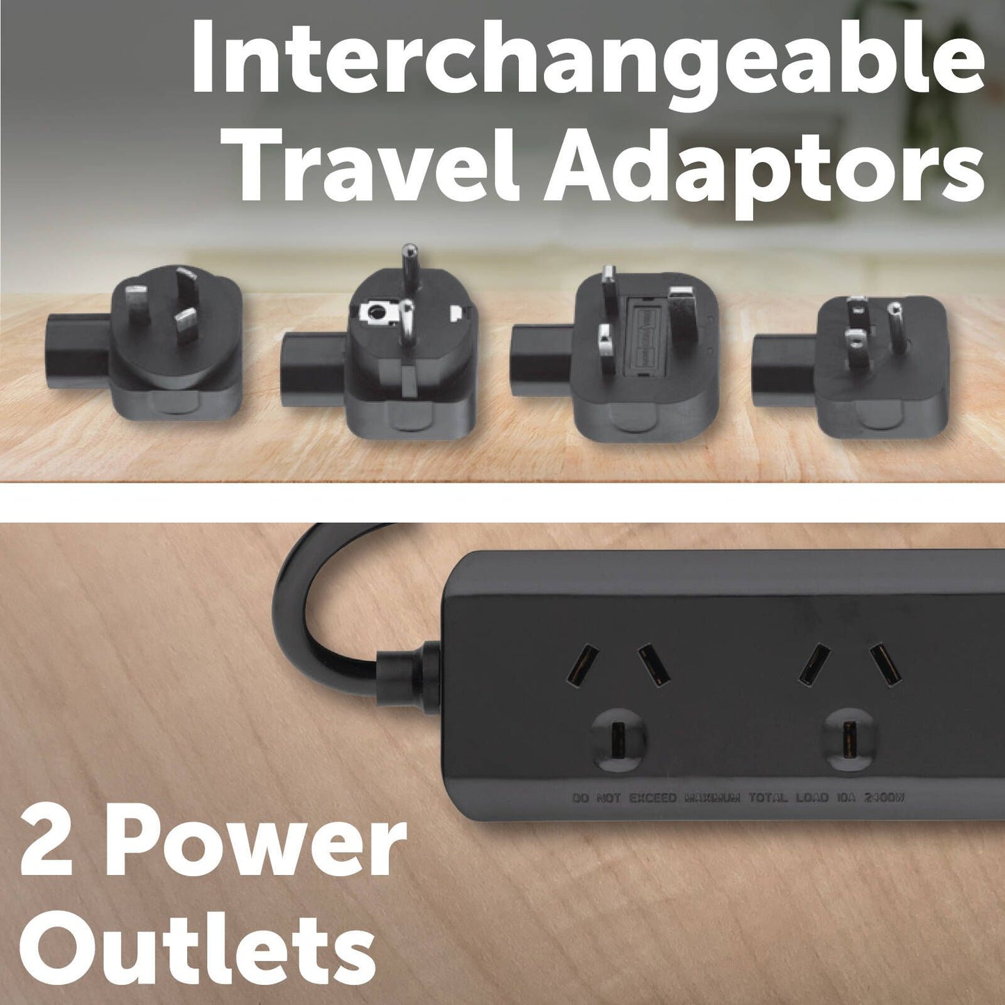 Arlec Powerboard Travel Adaptor Kit