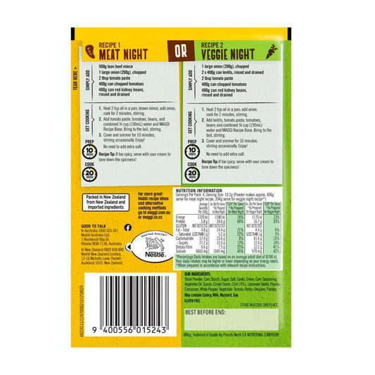 Maggi Gluten Free Your Meal Your Way Chilli Con Carne - 41g