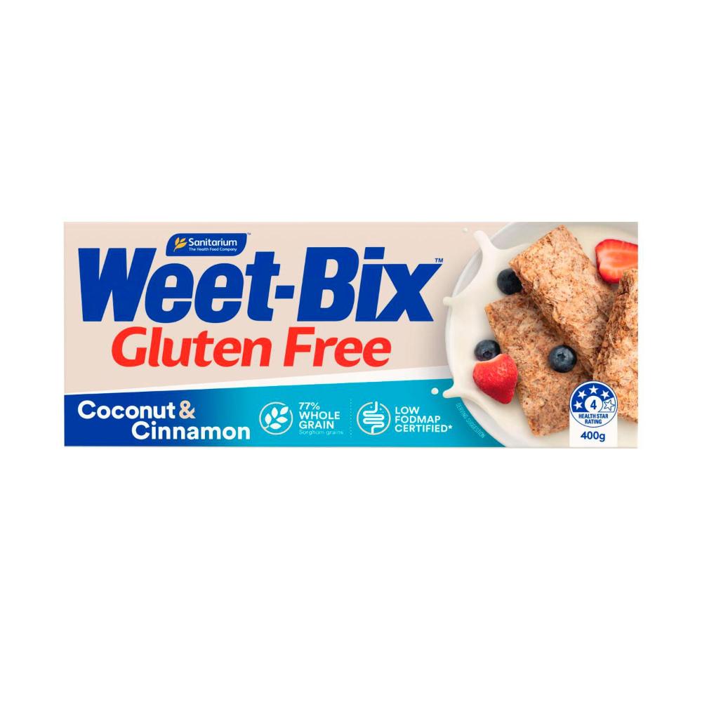 Sanitarium Weet-bix Gluten Free Coconut & Cinnamon Breakfast Cereal - 400g