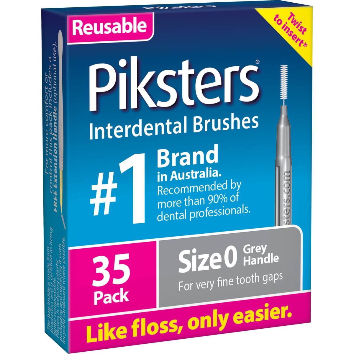 Piksters Interdental Brushes Size 0 35 Pack