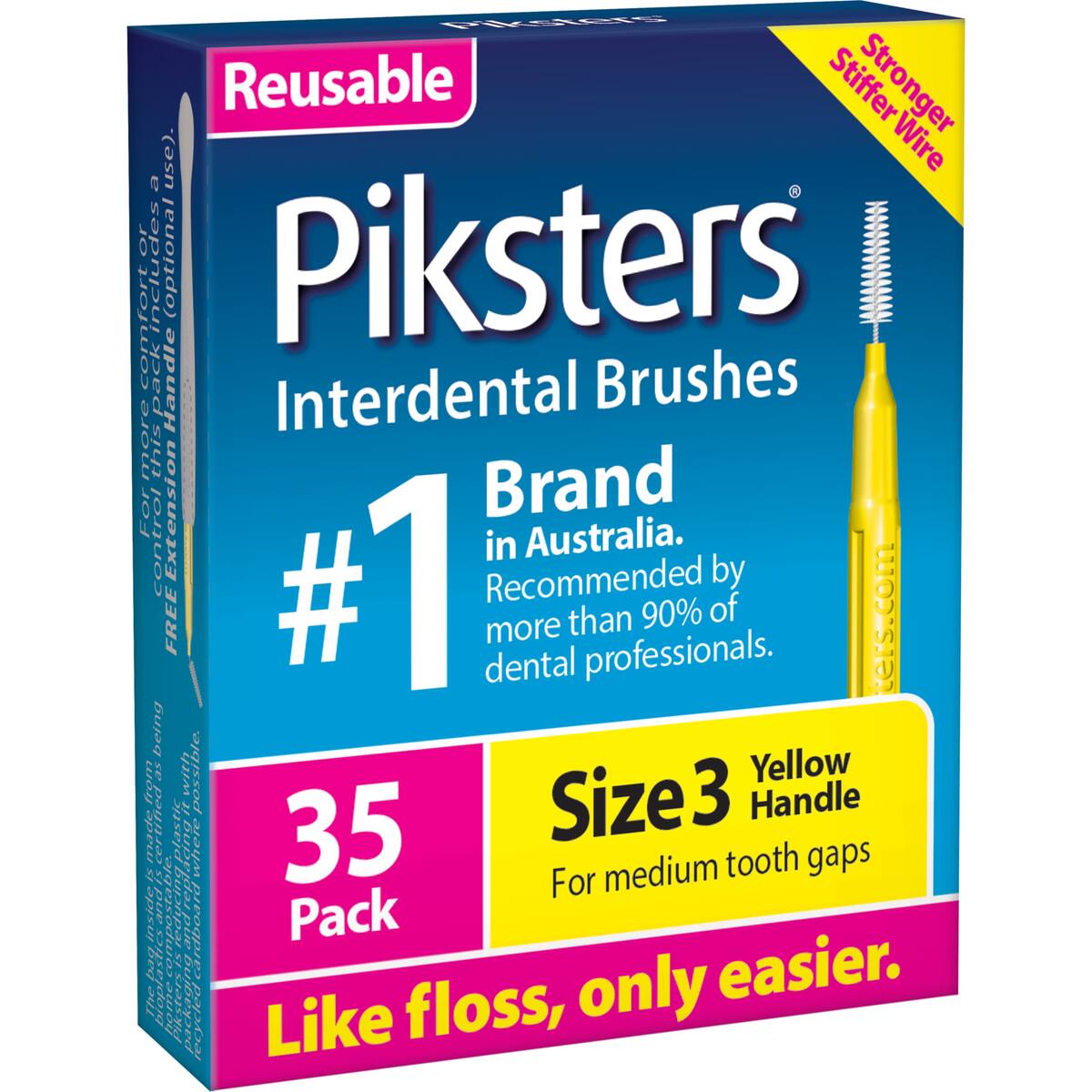 Piksters Interdental Brushes Size 3 35 Pack