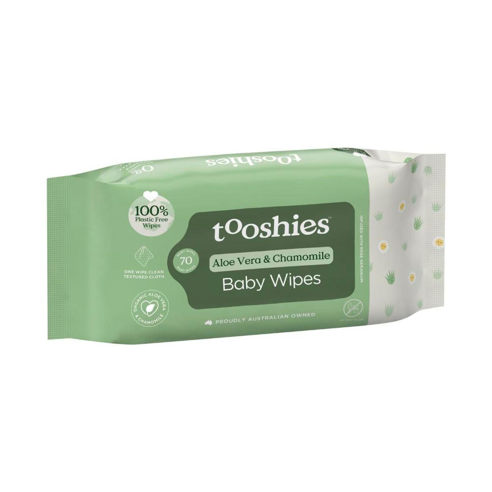 Tooshies Eco Wipes Aloe Vera & Chamomile - 70 pack