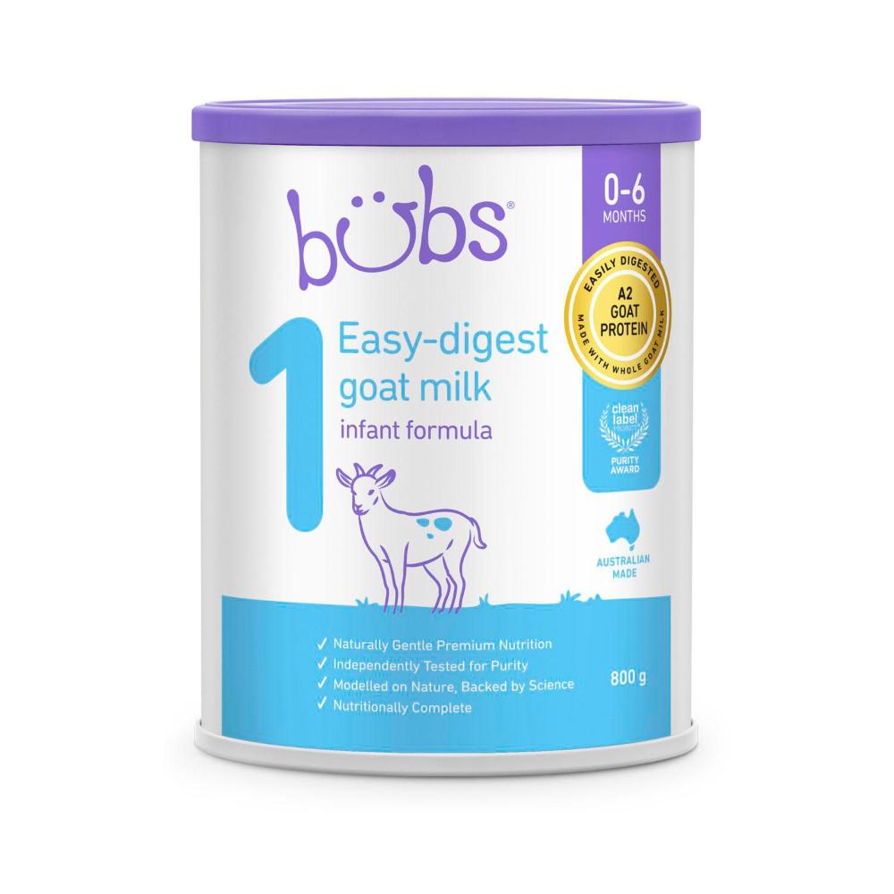 Bubs Goat Milk Infant Formula Stage 1 - 800g
