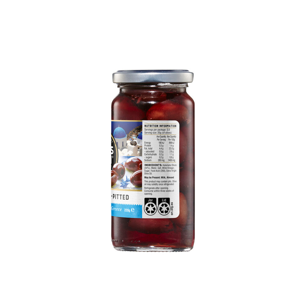 Always Fresh Olives Pitted Kalamata - 220g