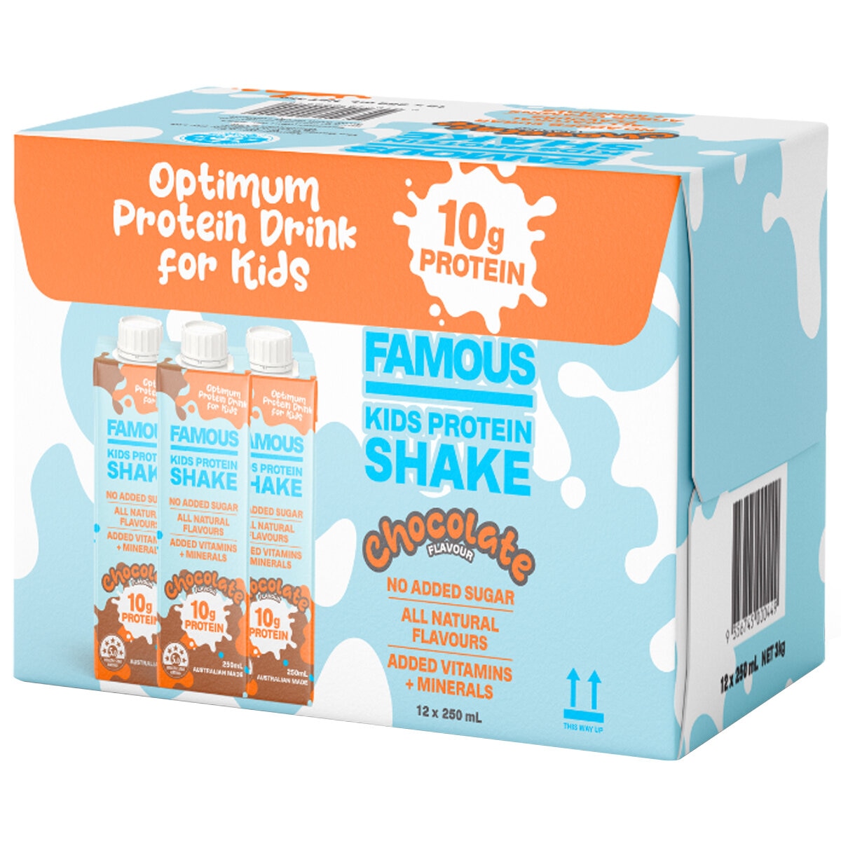 Famous Kids Chocolate Protein Shake 12 x 250ml