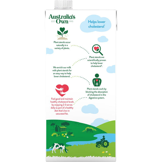 Australias Own Lower Cholesterol Milk 1l