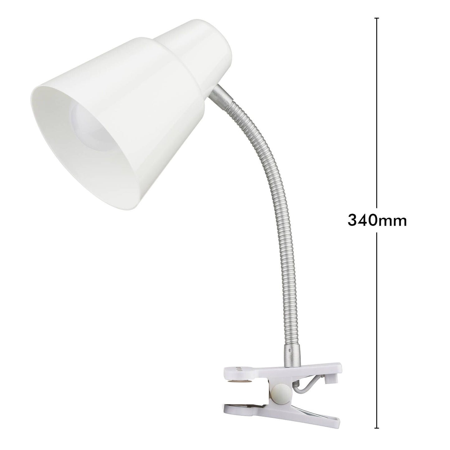 Verve Design White Brylee Clamp Lamp