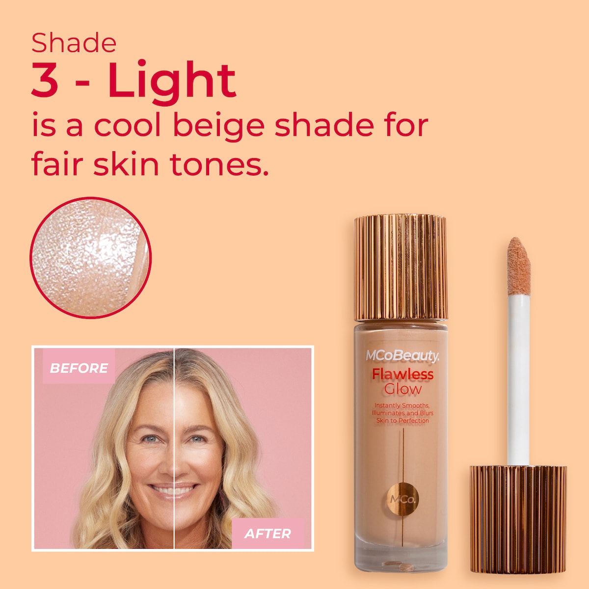 Mcobeauty Flawless Glow 3 Light/med 30ml