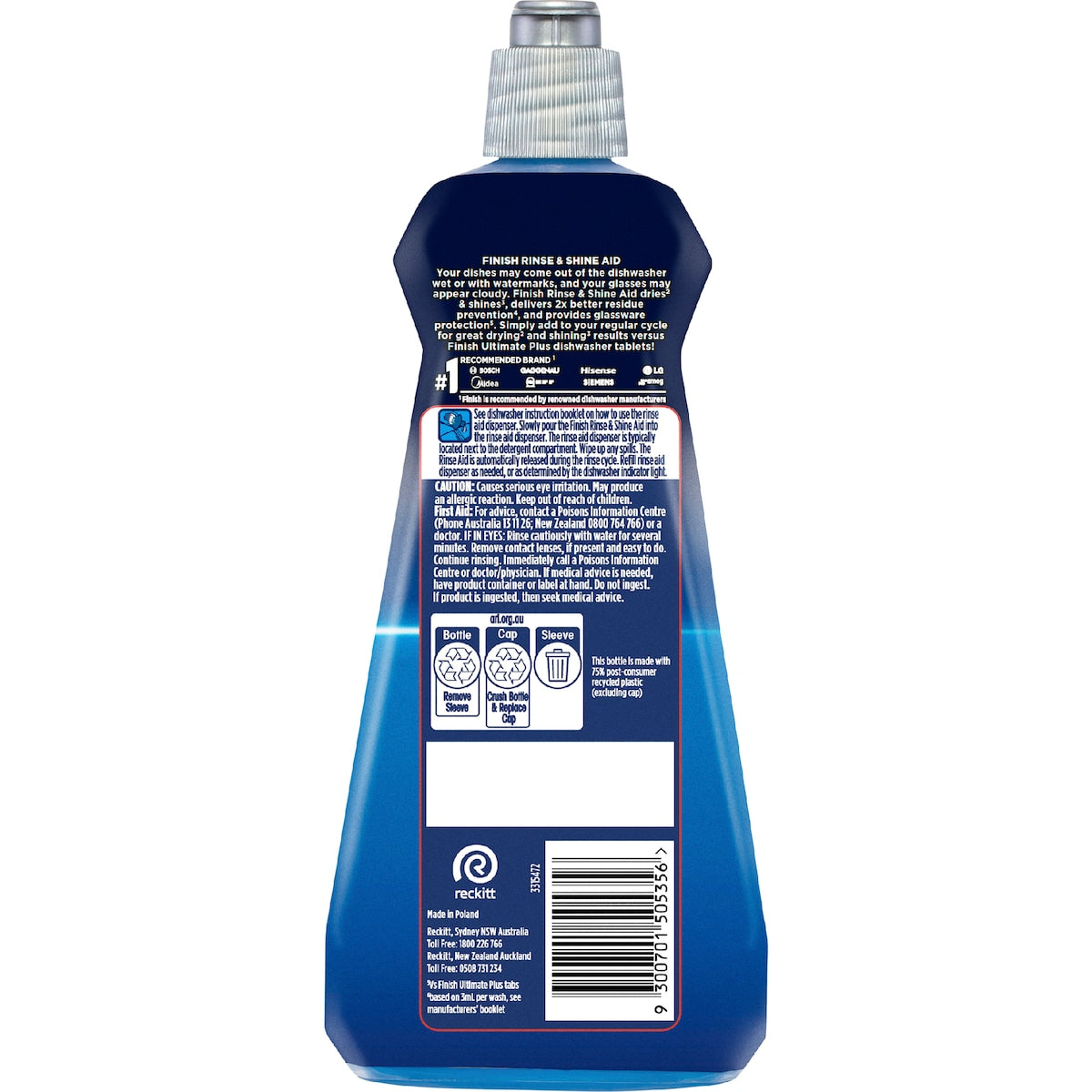 Finish Rinse & Shine Lemon Dishwasher Aid | 500mL