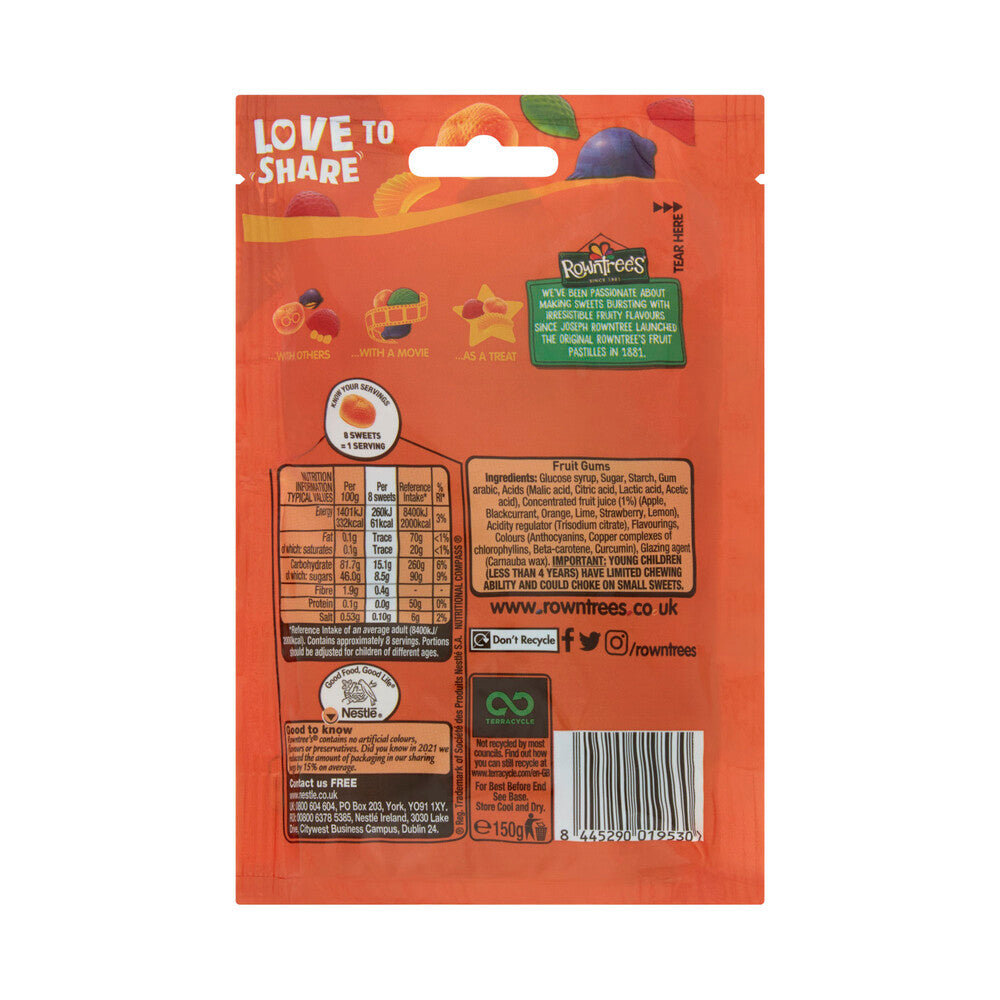 Rowntrees Fruit Gums - 150g