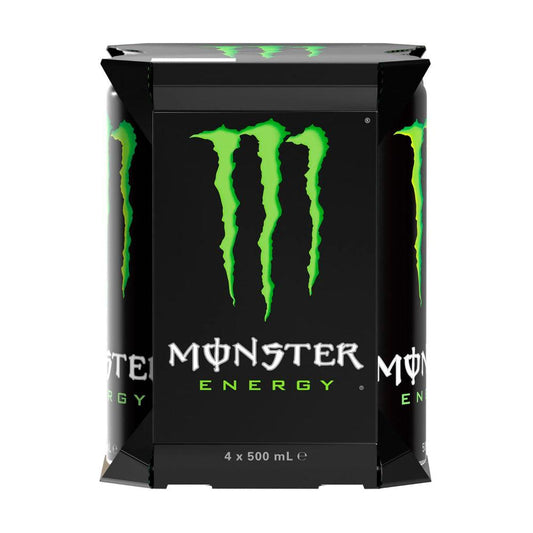 Monster Energy Green Multipack Cans 4 x 500mL