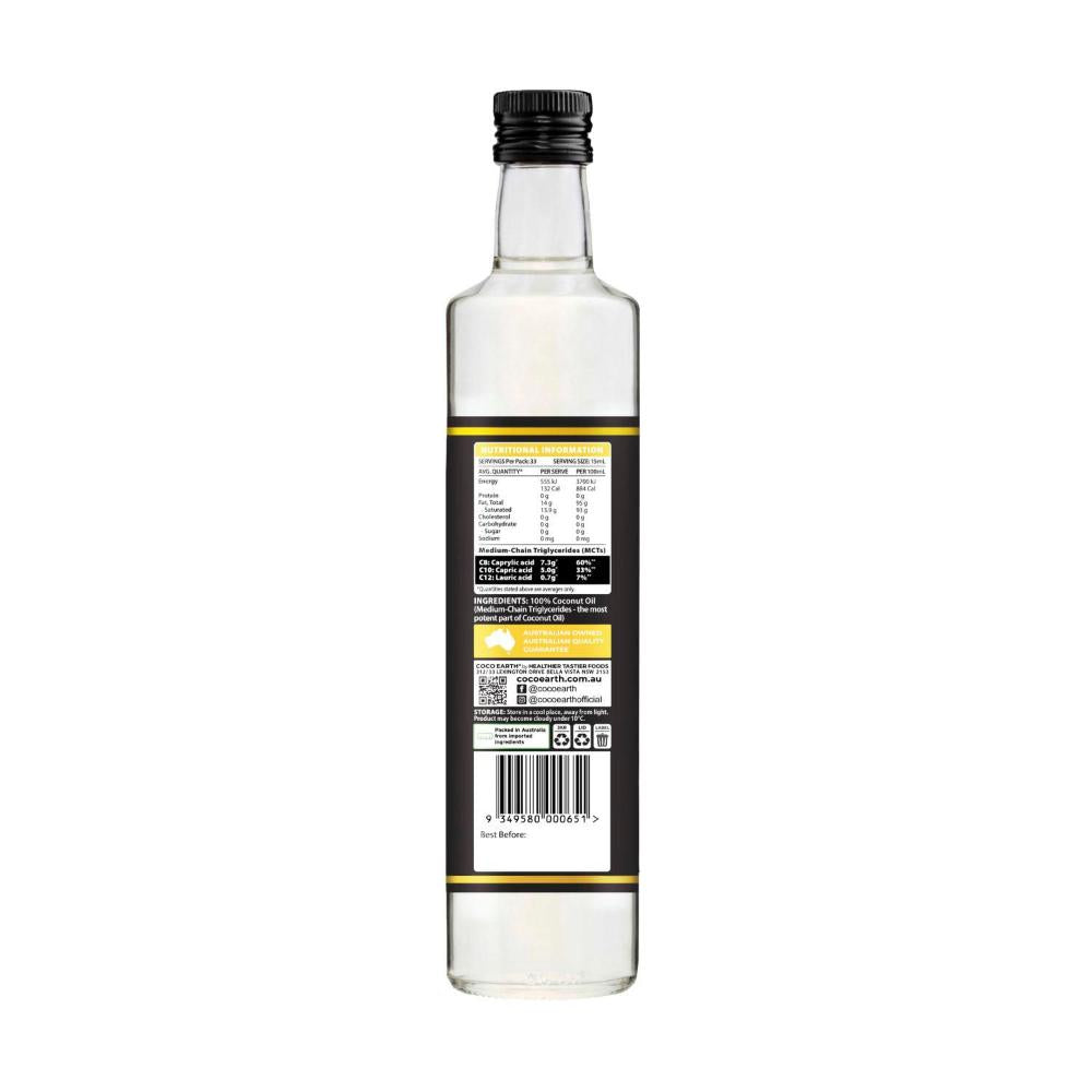 Coco Earth Liquid Coconut Premium Oil - 500mL