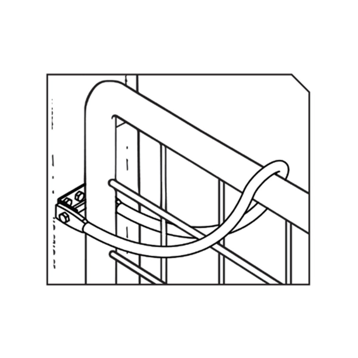 Jack Galvanised Heavy Duty Gate Bow Latch - 60mm Steel - Easy Install
