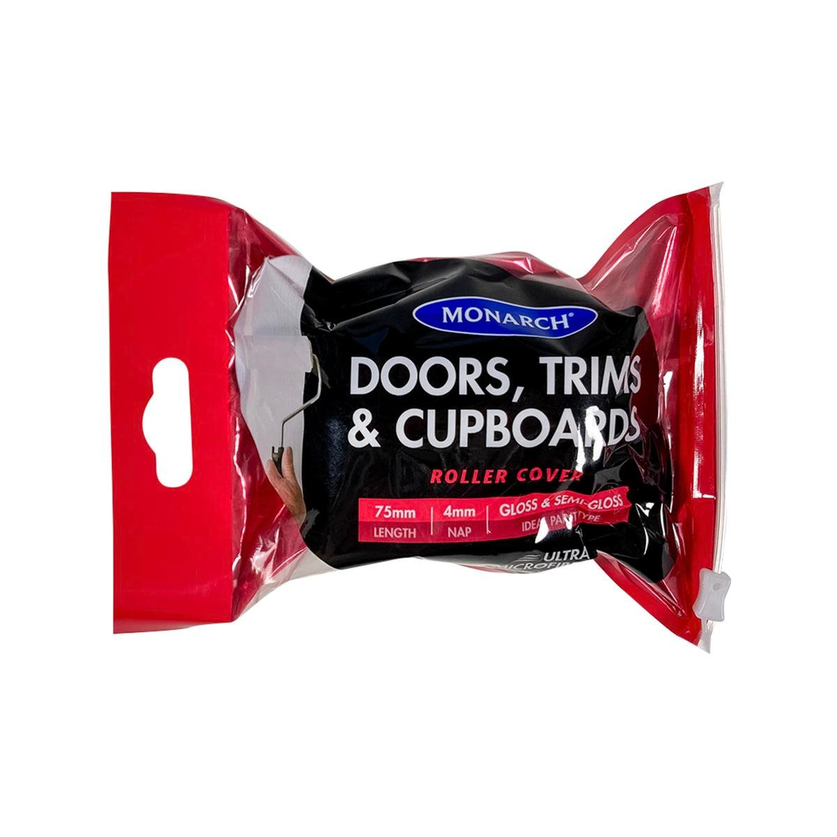 Monarch Roller Cover - 75mm - Ultra Microfibre - Smooth Finish