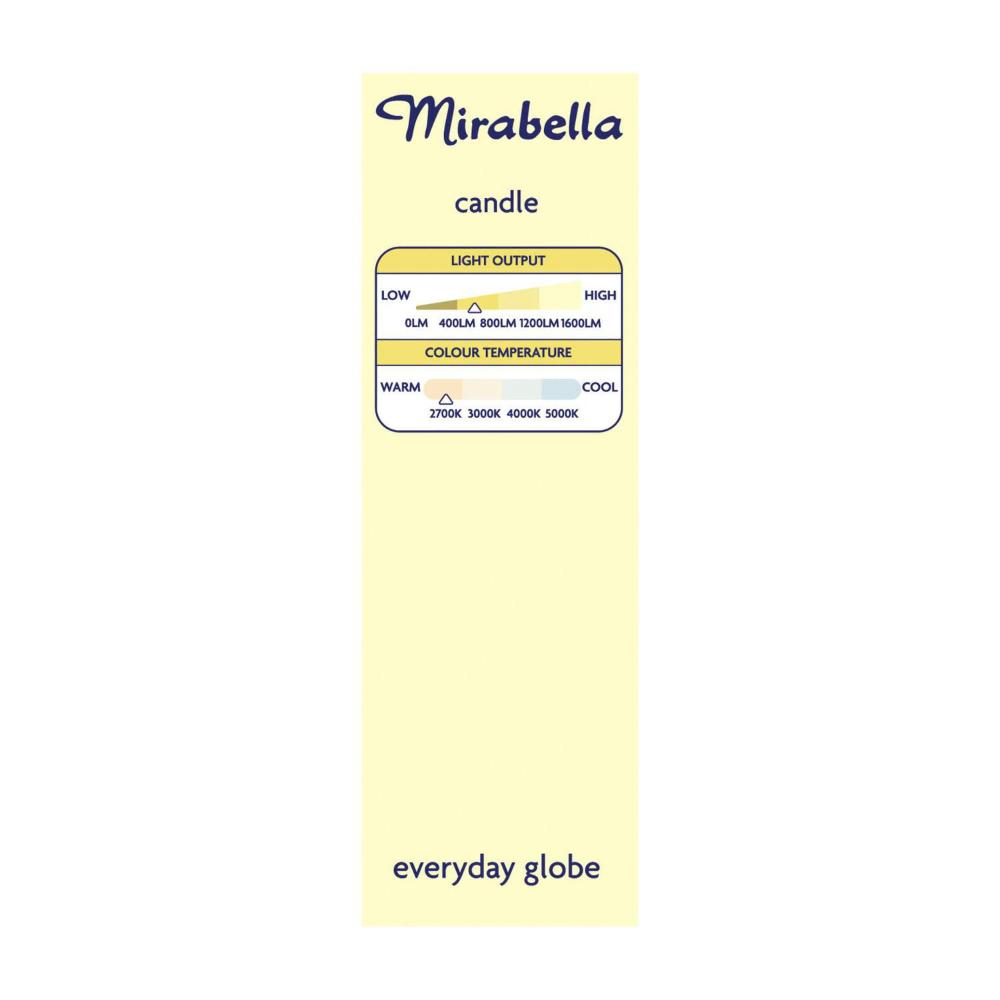 Mirabella Globe LED Candle 5.5w Small Edison Screw Pearl - 1 each