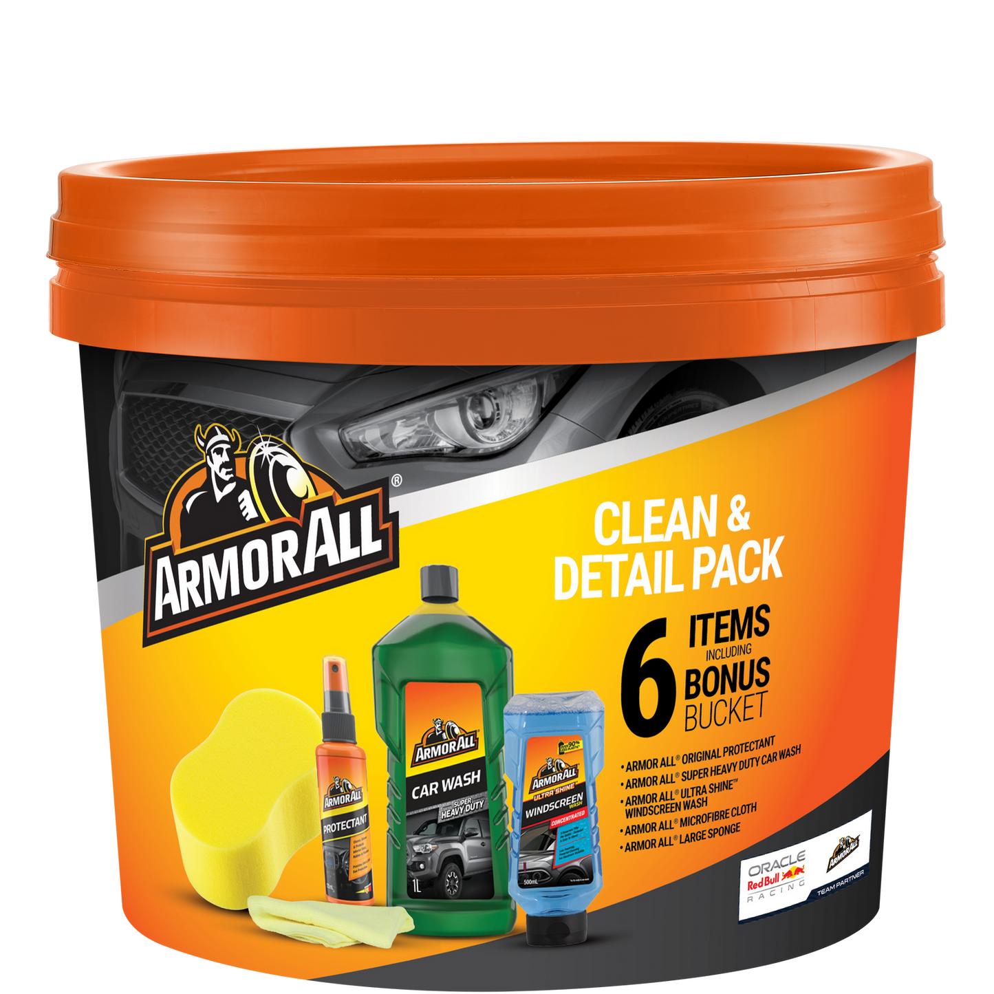 Armor All Clean Detail Pack Gift Bucket - 10L - Black