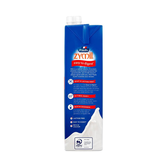 Pauls Zymil Full Cream Long Life Milk - 1L