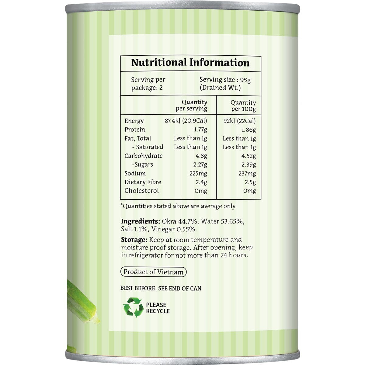 Frisp Whole Okra 425g