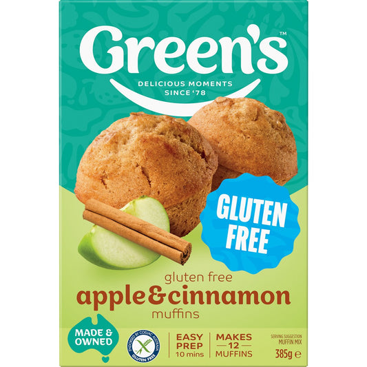Greens Gluten Free Apple & Cinnamon Muffin Mix 385g