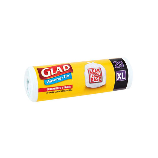Glad Kitchen Tidy Bag Wavetop Extra Large - 20 pack