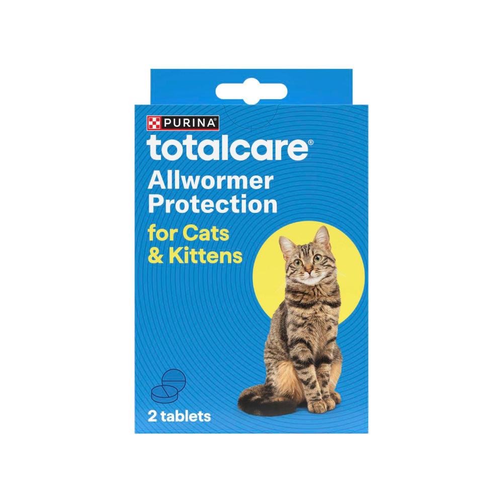 Purina Total Care Palatable Allwormer Cat Kittens Treatment Tablets - 2 pack