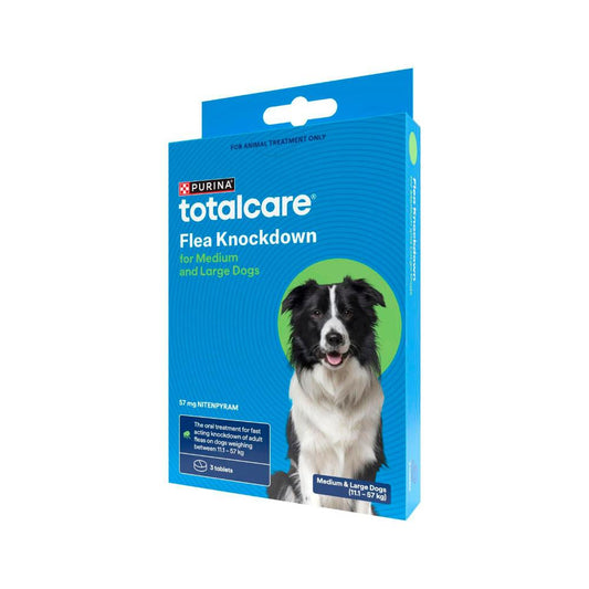 Purina Total Care Flea Knockdown For Medium & Large Dogs Treatment Tablets - 3 pack