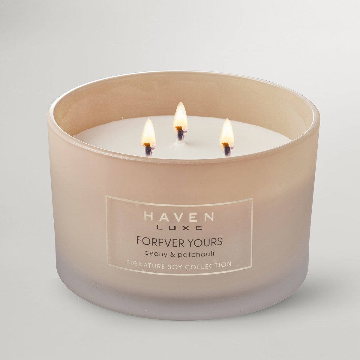 Haven Luxe Forever Yours Peony Signature Soy Blend Candle