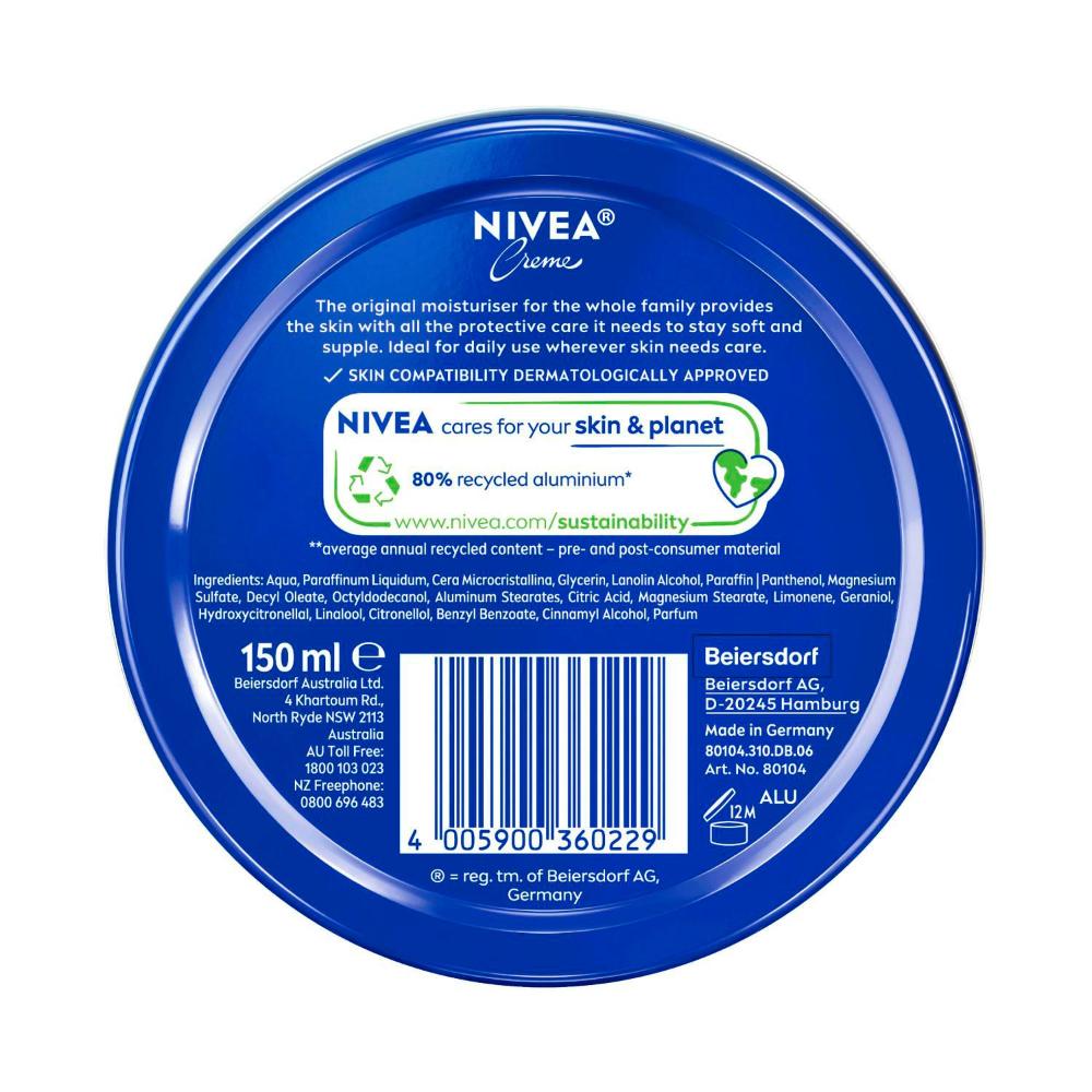 Nivea Creme Tin Moisturiser - 150mL