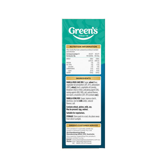 Green's Deluxe Vanilla Mud Cake Mix - 600g